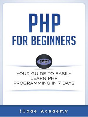 cover image of PHP for Beginners